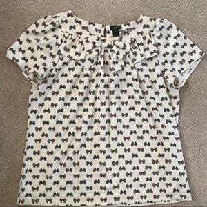 JCrew Bow Top